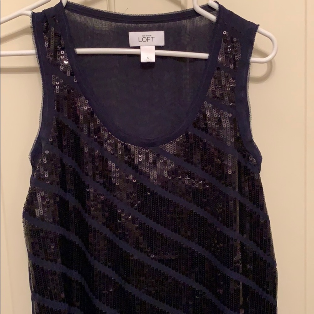 LOFT sequined top